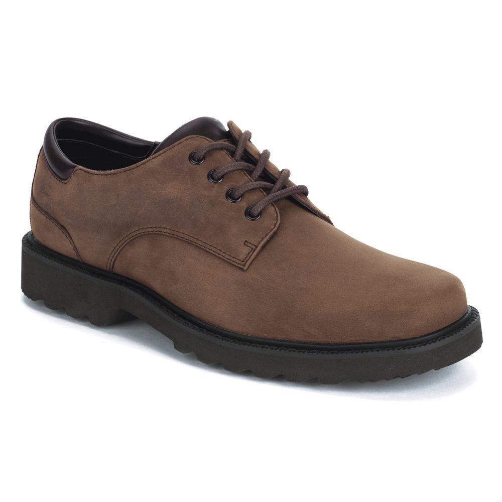 Oxfords Rockport Hombre Mexico - Northfield Waterproof Marrom Oscuro - ZEDMY6059